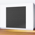 Black and Grey Classic houndstooth pattern Wall Mural Gallery Image 2