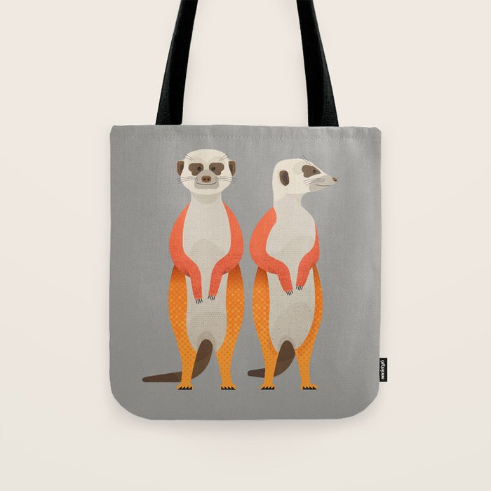 Whimsy Meerkats Tote Bag Gallery Image 1