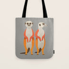 Whimsy Meerkats Tote Bag Gallery Image 1