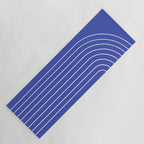 Minimal Arch XXI Bright Blue Modern Geometric Lines Yoga Mat Gallery Image 1