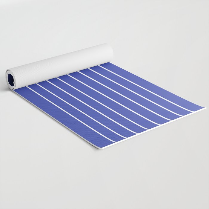 Minimal Arch XXI Bright Blue Modern Geometric Lines Yoga Mat Gallery Image 2
