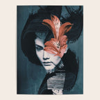 Red Flowers/Lady Portrait Poster Gallery Image 4