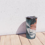 Red Flowers/Lady Portrait Travel Mug Gallery Image 4