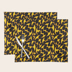 Abstract fire flame art pattern Placemat Gallery Image 1