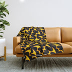 Abstract fire flame art pattern Throw Blanket Gallery Image 1
