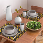 Abstract fire flame art pattern Placemat Gallery Image 2
