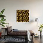 Abstract fire flame art pattern Wood Wall Art Gallery Image 2