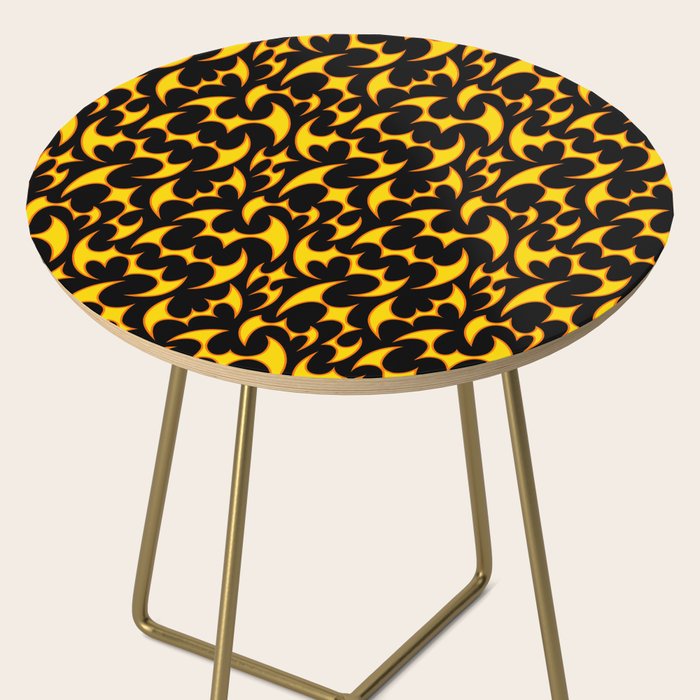 Abstract fire flame art pattern Side Table Gallery Image 2