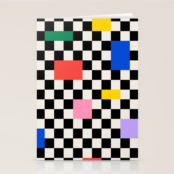 Patchwork: Bauhaus Check Edition Stationery Card Gallery Image 2