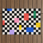 Patchwork: Bauhaus Check Edition Outdoor Rug Gallery Image 1