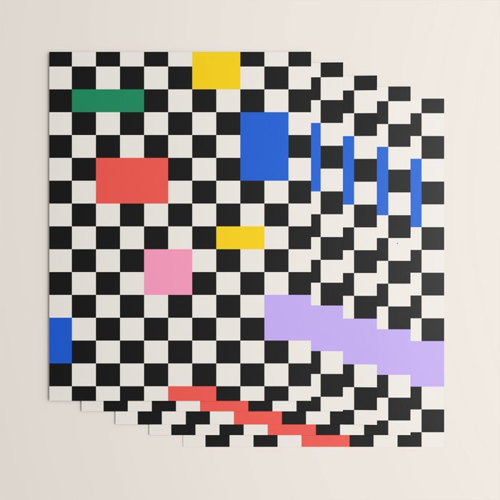 Patchwork: Bauhaus Check Edition Wrapping Paper Gallery Image 3