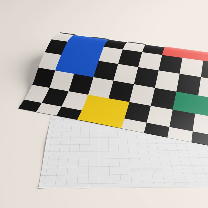 Patchwork: Bauhaus Check Edition Wrapping Paper Gallery Image 2