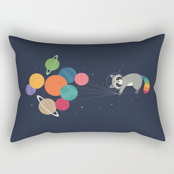Space Raccoon Rectangular Pillow Gallery Image 2
