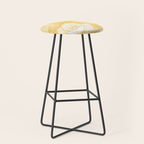 Poppy bloom - yellow Stool Gallery Image 1