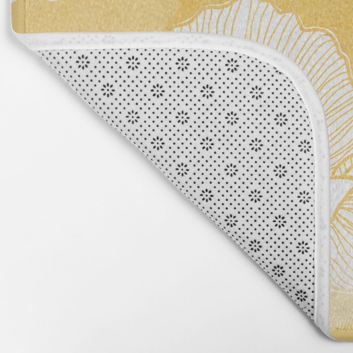 Poppy bloom - yellow Bath Mat Gallery Image 2