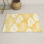 Poppy bloom - yellow Rug Gallery Image 1