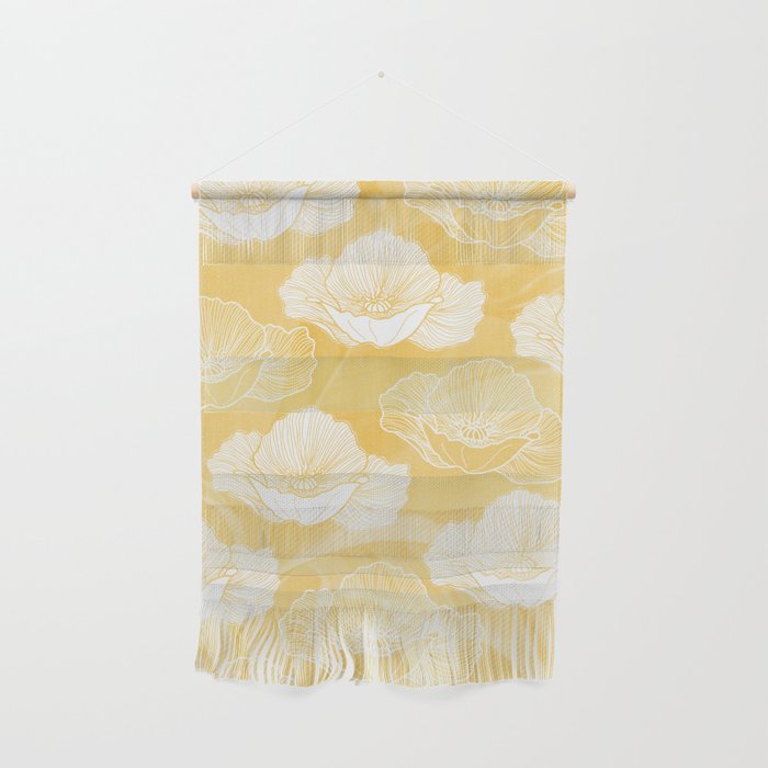 Poppy bloom - yellow Wall Hanging Gallery Image 1