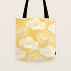 Poppy bloom - yellow Tote Bag Gallery Image 1