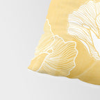 Poppy bloom - yellow Pillow Sham Gallery Image 4