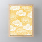 Poppy bloom - yellow Mini Art Print Gallery Image 1
