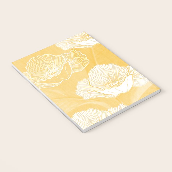 Poppy bloom - yellow Notebook Gallery Image 3