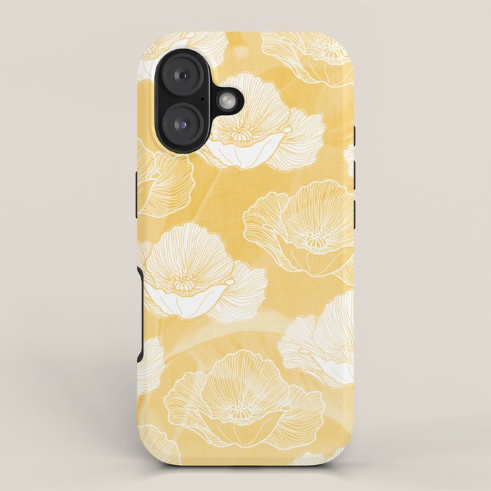 Poppy bloom - yellow iPhone Case Gallery Image 1