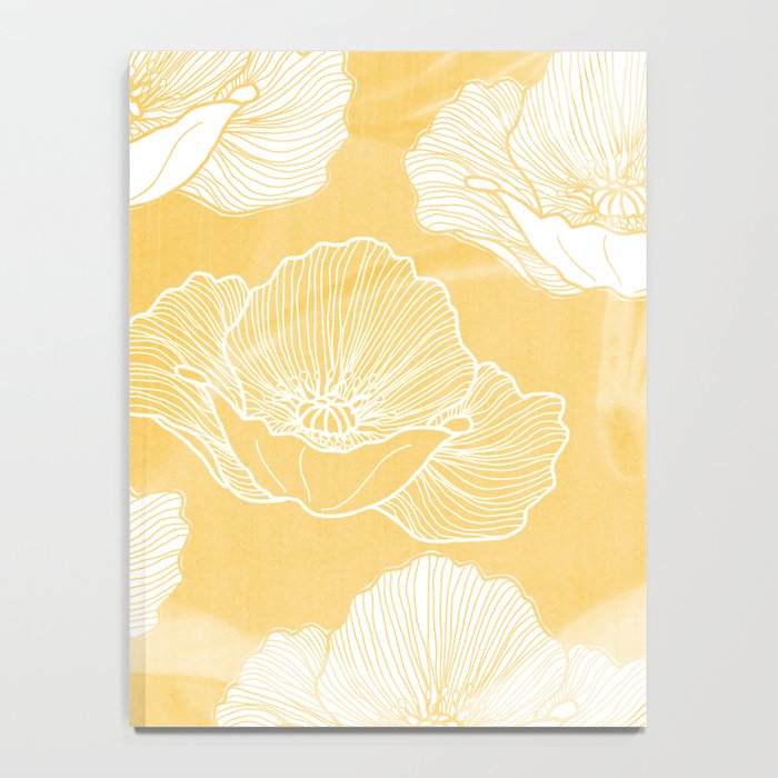 Poppy bloom - yellow Notebook Gallery Image 4