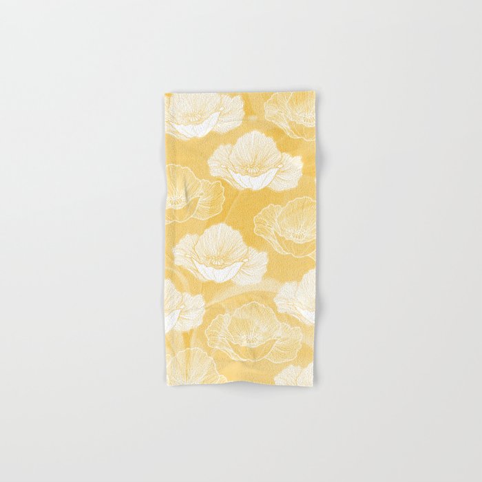 Poppy bloom - yellow Towels Gallery Image 1