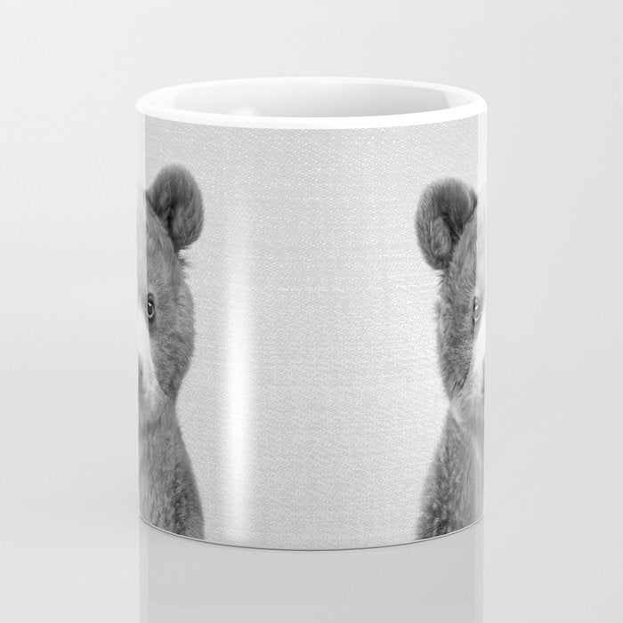 Baby Bear - Black & White Coffee Mug Gallery Image 4