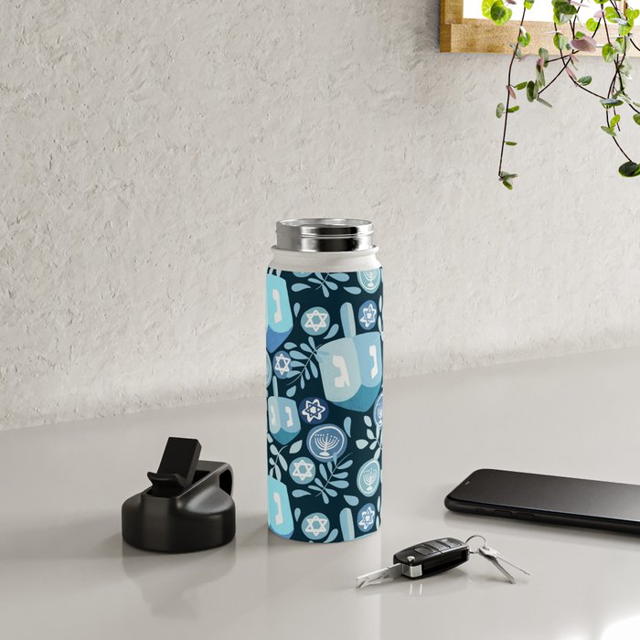 Night Dreidel Water Bottle Gallery Image 4