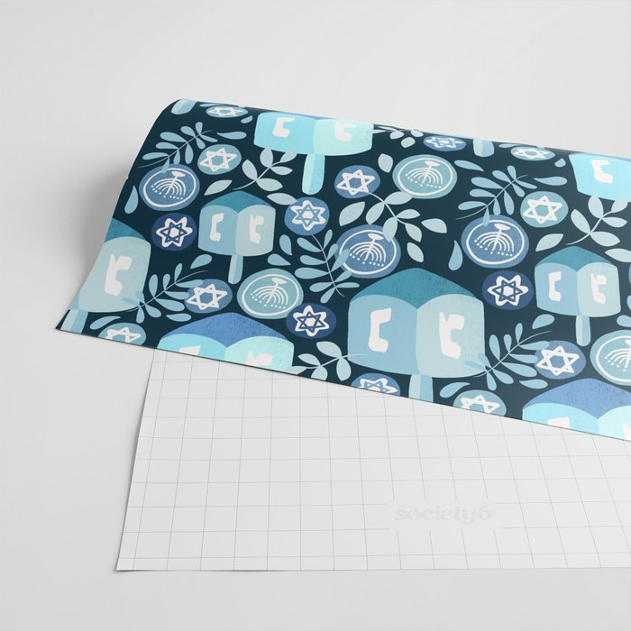 Night Dreidel Wrapping Paper Gallery Image 2