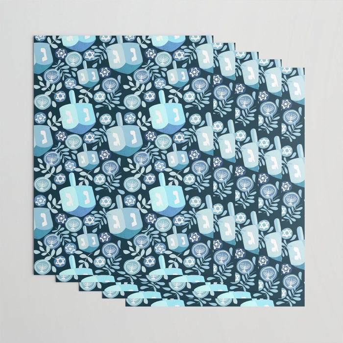Night Dreidel Wrapping Paper Gallery Image 3