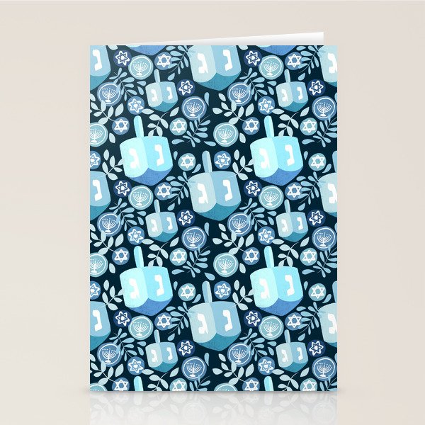 Night Dreidel Stationery Card Gallery Image 1