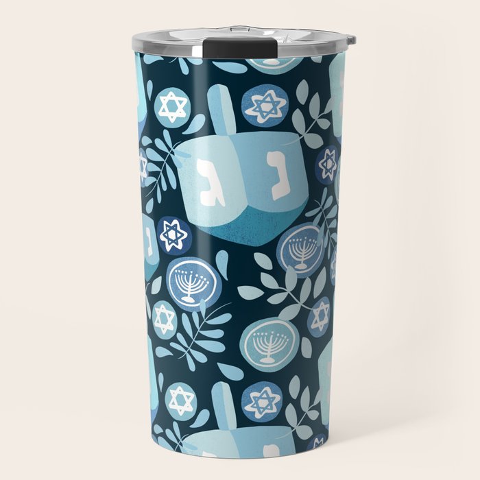 Night Dreidel Travel Mug Gallery Image 1