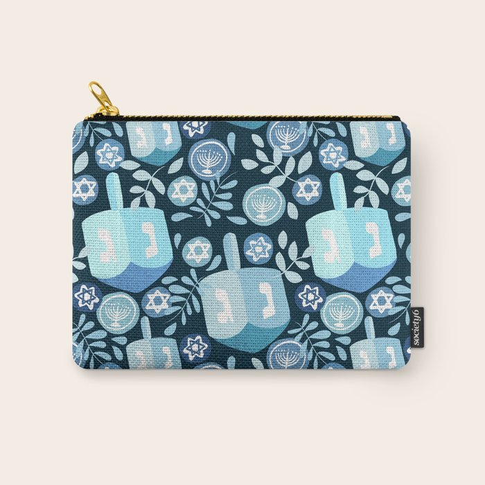 Night Dreidel Carry All Pouch Gallery Image 1