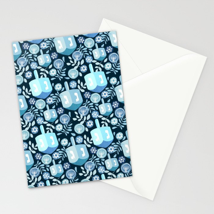 Night Dreidel Stationery Card Gallery Image 2