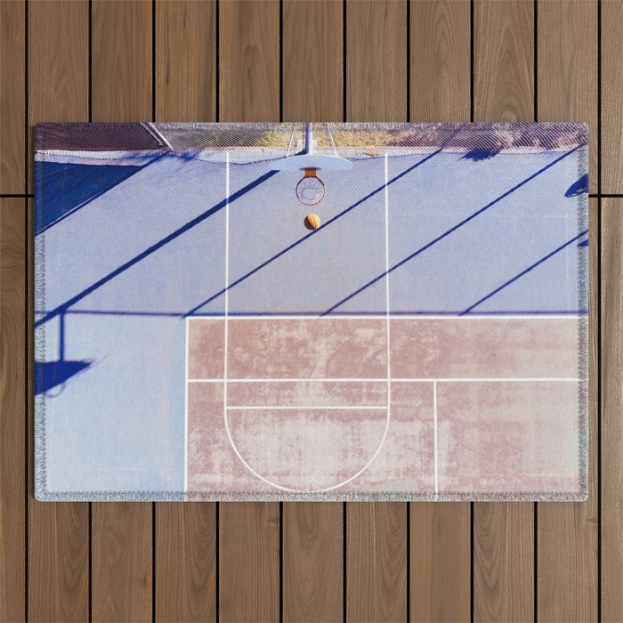 basketball court 3 Outdoor Rug Gallery Image 1