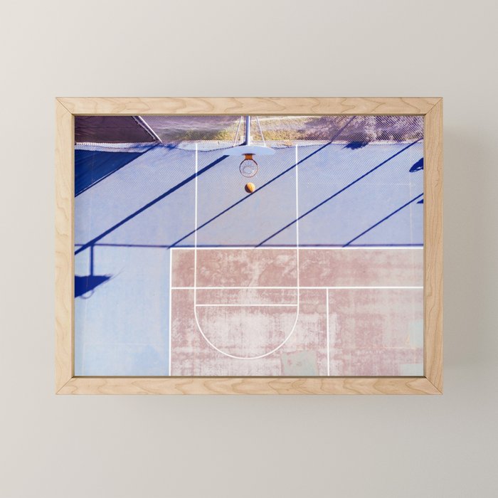 basketball court 3 Mini Art Print Gallery Image 1