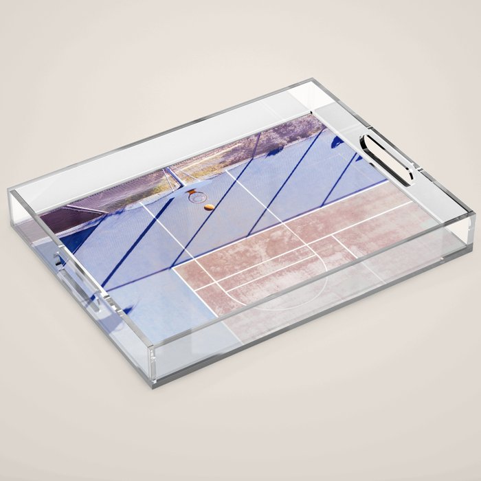 basketball court 3 Acrylic Tray Gallery Image 1