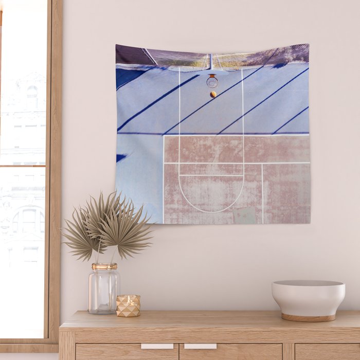 basketball court 3 Wall Tapestry Gallery Image 2