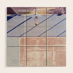 basketball court 3 Wood Wall Art Gallery Image 1