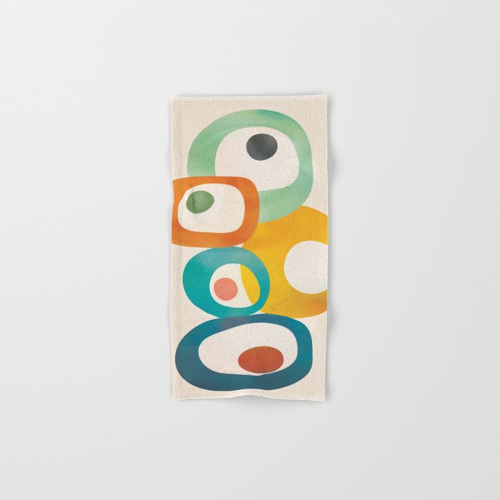Mid-Century Modern Abstract Art 02 Bath Towel Gallery Image 1