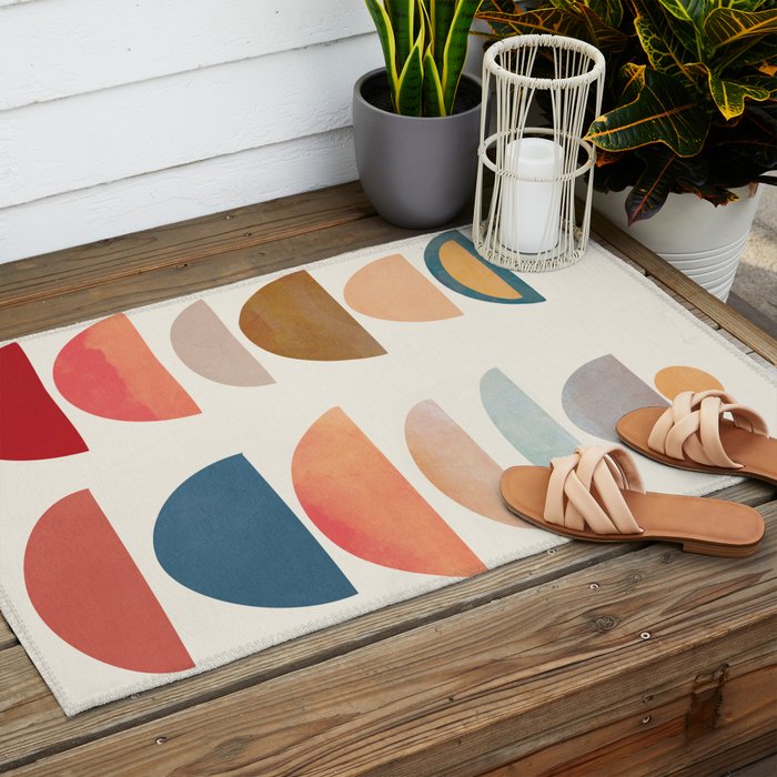 Modern Abstract Art 75 Outdoor Rug Gallery Image 2