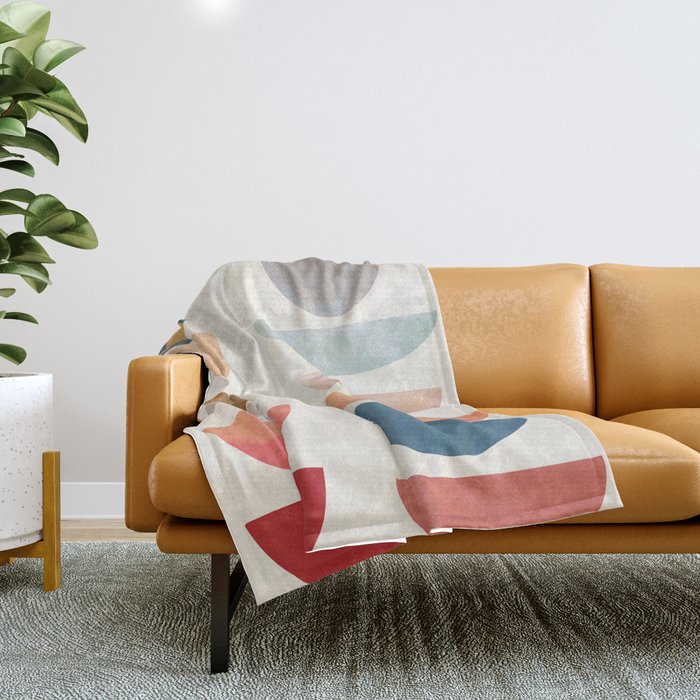 Modern Abstract Art 75 Throw Blanket Gallery Image 1