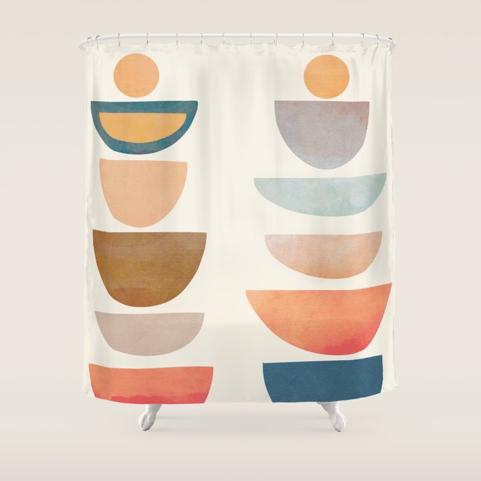 Modern Abstract Art 75 Shower Curtain Gallery Image 1