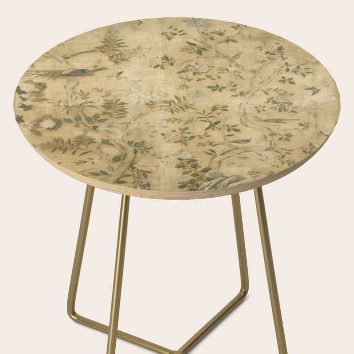 Antique 18th Century Chinoiserie Golden Garden Fresco 1740 Side Table Gallery Image 2