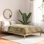 Antique 18th Century Chinoiserie Golden Garden Fresco 1740 Comforter Gallery Image 2