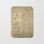 Antique 18th Century Chinoiserie Golden Garden Fresco 1740 Bath Mat Gallery Image 1