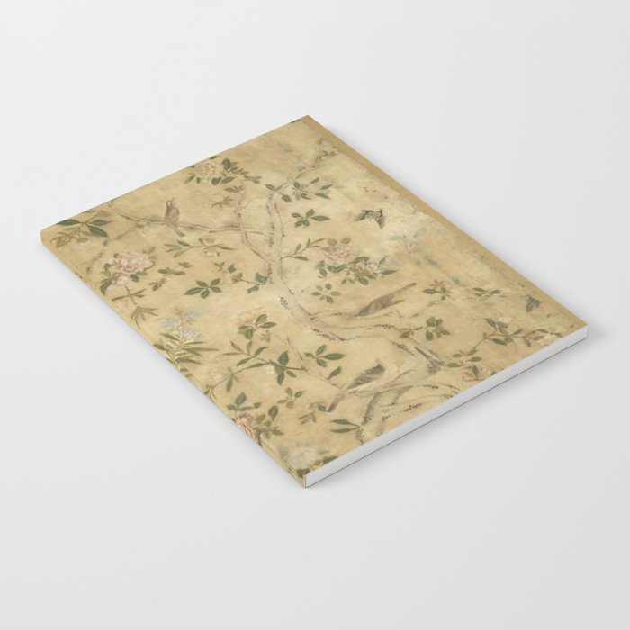 Antique 18th Century Chinoiserie Golden Garden Fresco 1740 Notebook Gallery Image 2
