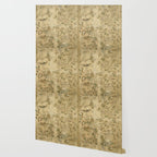 Antique 18th Century Chinoiserie Golden Garden Fresco 1740 Wallpaper Gallery Image 2